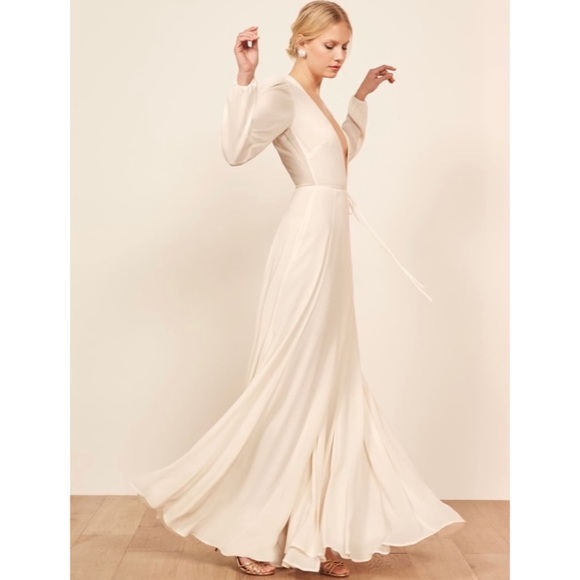 NWT Reformation Milan Wedding Dress Ivory Small - Picture 2 of 12